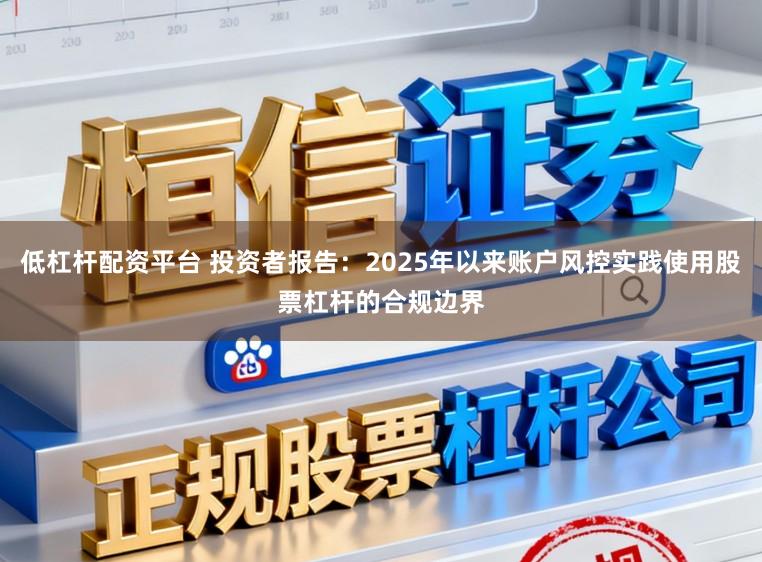 低杠杆配资平台 投资者报告：2025年以来账户风控实践使用股票杠杆的合规边界